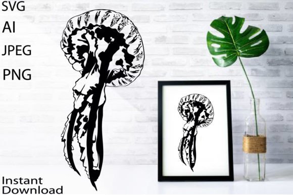 Download Jellyfish SVG File/Jpg/Png/Ai/Medusa Svg - Jellyfish svg Collection